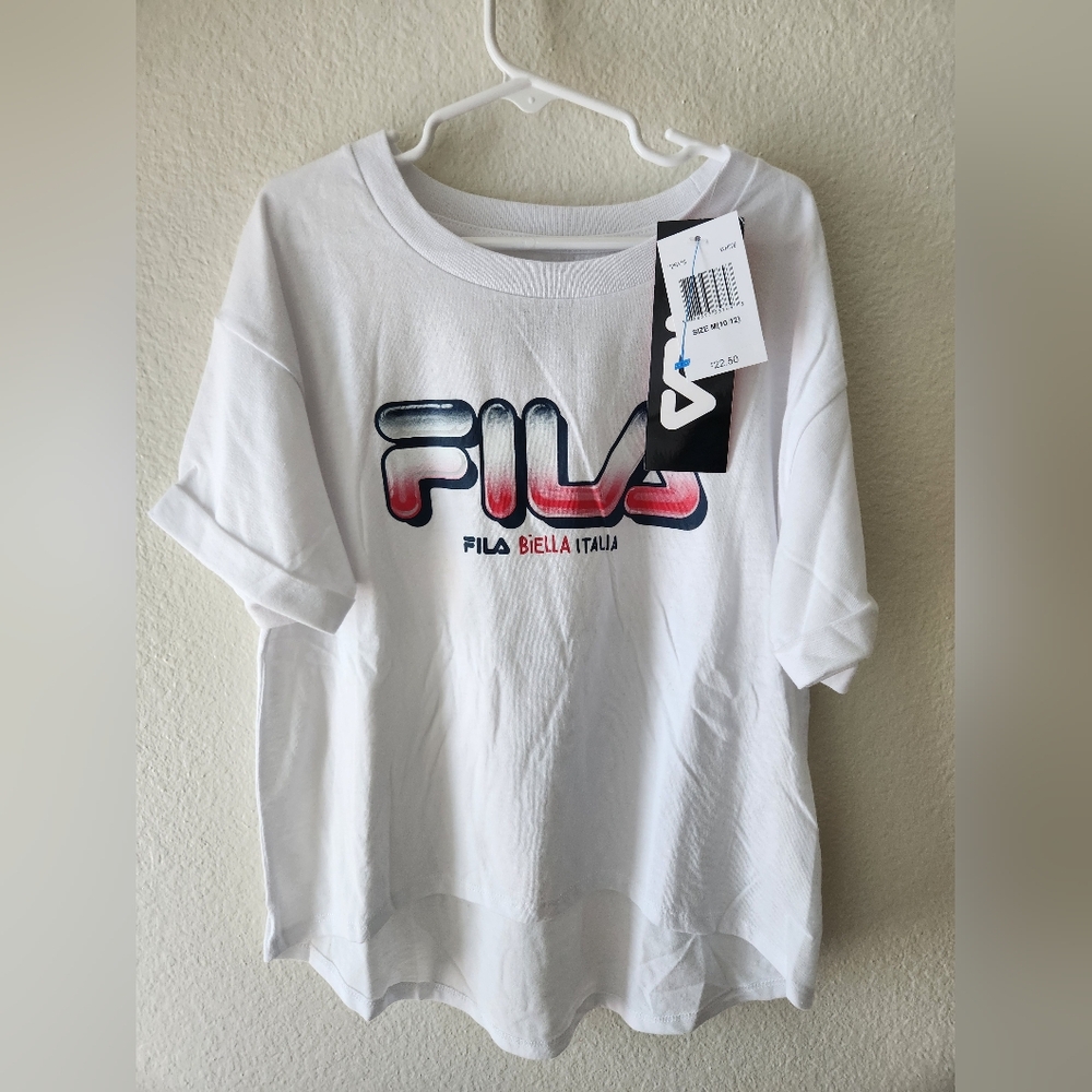 Girls FILA Crop T-shirt